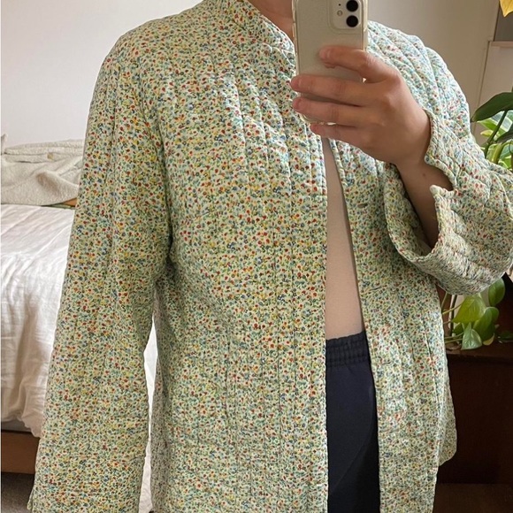 Vintage Handmade Quilted Coat - Picture 2 of 3